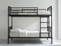 Letti a castello-Metallo-200x90x160 cm-Nero-Industriale moderno