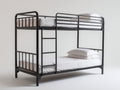 Letti a castello-Metallo-200x90x160 cm-Nero-Stile industriale moderno